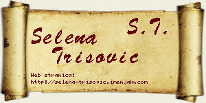 Selena Trišović vizit kartica